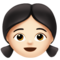 Girl - Light emoji on Apple